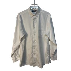 Daniel Cremieux Men’s Dress Shirt Color White Size L‎